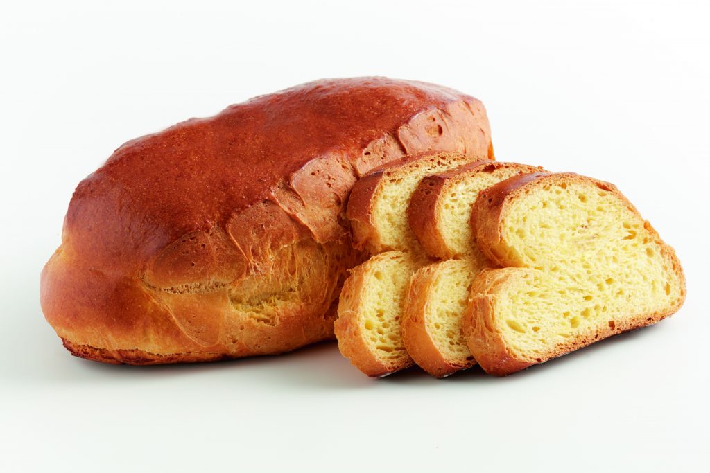 brioche beurre en cramique tranche